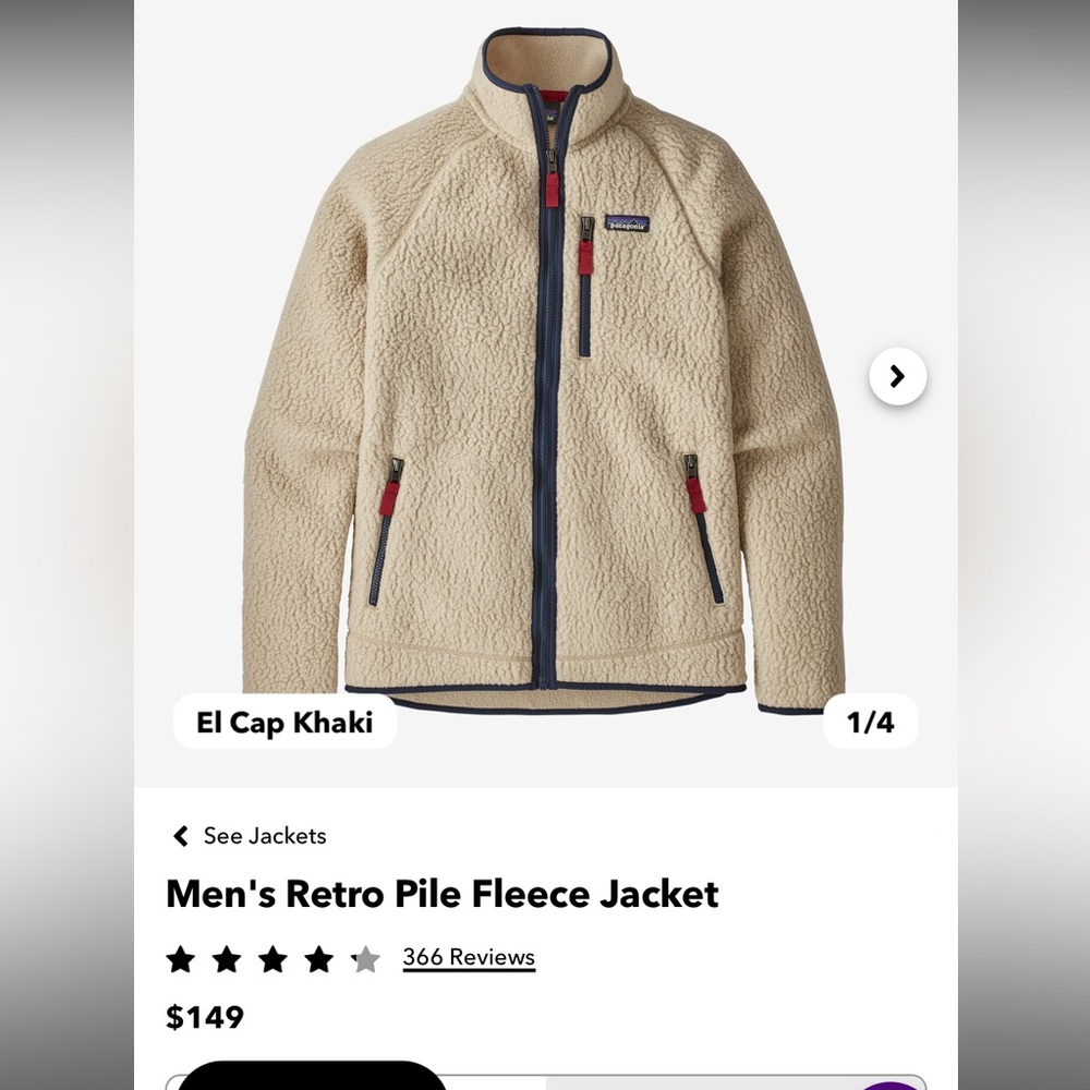 Men’s Patagonia Retro Fleece Jacket